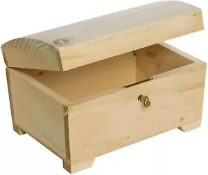 Kleine Kiste mit Deckel Schatulle Truhe Schmuckkästchen Holz | 2 Größen - Bild 1 von 15