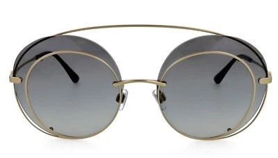 270 美元全新 GIORGIO ARMANI AR6043 3002/11 59 毫米金色超大太阳镜意大利 — 第 1/4 张图片
