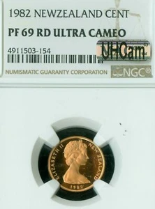 1982 NEW ZEALAND CENT NGC PF69 UHCAM MAC SOLO FINEST GRADE SPOTLESS * - Picture 1 of 2