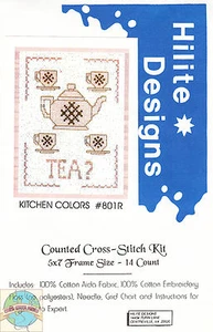 Kit de punto de cruz ~ Colores de cocina - ¿Té? #HD801R ¡OFERTA ORIGINAL! - Imagen 1 de 2