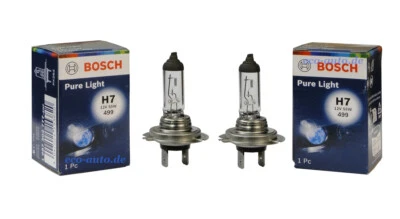 2x BOSCH Pure Light H7 12V 55W Halogen für SSANGYONG RODIUS II STAVIC TIVOLI - Bild 1 von 4