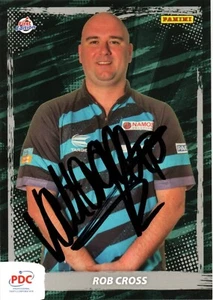 DARTS: ROB CROSS 'VOLTAGE' SIGNED PDC PANINI TRADING CARD+COA **PROOF** - Picture 1 of 2