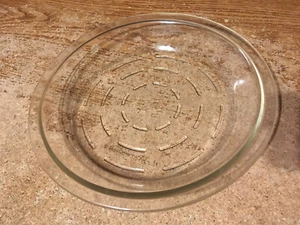 GLASBAKE 244-1/2 9 1/2" KLARGLAS TORTENPLATTE STRUKTURIERTER BODEN / FALSCH 052 - Bild 1 von 6