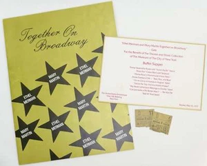Merman, Ethel. & Martin, Mary. "Together on Broadway" - Signed Program - Picture 1 of 3
