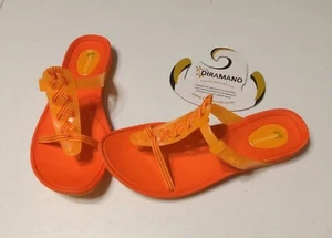 Diramano Women's Sandals Orange Size 6-6.5 (European Size 37) - Picture 1 of 8