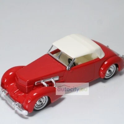 Matchbox MODELS OF YESTERYEAR Y-18 : 1937 CORD 812 (RED/WHITE) Y-18-RED-WHITE - Bild 1 von 4