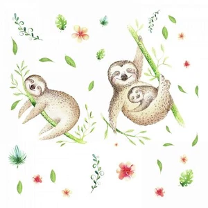 RoomMates RMK3841GM Lazy Sloth Giant Peel and Stick Wall Decals - Picture 1 of 3