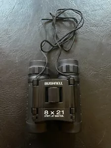 Bushnell Compact Binocular 8x21 With Case & Cloth 378 FT at 1000 Yards - Picture 1 of 4