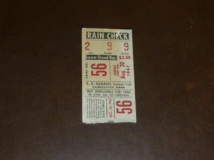 1967 REDS AT SAN FRANCISCO GIANTS TICKET STUB PETE ROSE HOME RUN  - Picture 1 of 2