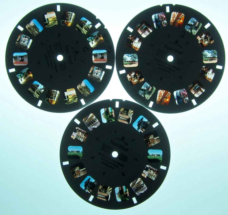 Three Houses by Frank Lloyd Wright - 3 View-Master TEST Reels - Image 1 of 1