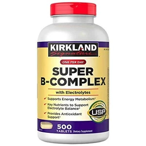 Kirkland Signature Super B-Complex (2-Pack) with Electrolytes (2 x 500 Tablets) - Picture 1 of 2