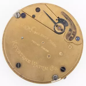 Movimiento Reloj Bolsillo Antiguo Keystone Grado Denver 18 Talla 7 Joyas, Funciona - Imagen 1 de 4