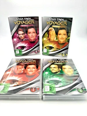 Star Trek Voyager Seasons 1-4 DVD Box Vintage Science Fiction Complete Rare ✅ - Image 1 of 3