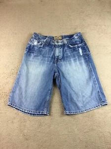 BKE Mens Jean Shorts Blue Size 29 Denim Distressed Buckle - Picture 1 of 9