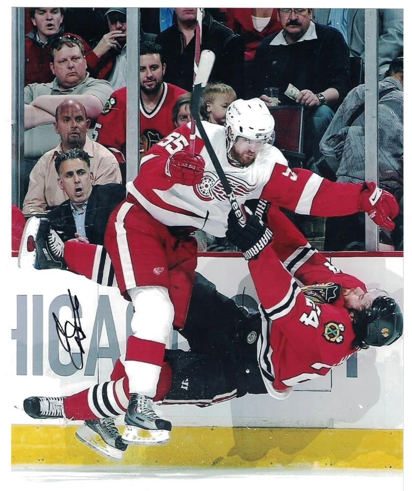 FOTO 8X10 AUTOGRAFIADA DE NIKLAS KRONWALL Detroit Red Wings firmada "Kronwalled" Foto 1 de 1