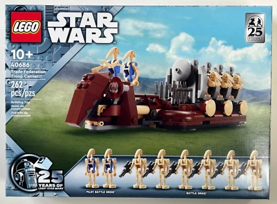New/Factory Sealed LEGO 40686 Star Wars GWP Trade Federation Troop Carrier PROMO - Image 1 of 4