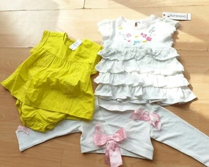 BABALUNO MINOTI WHITE GAP SET GIALLO BENIAMINI RAGAZZE BAMBINO ABITI ESTIVI NUOVI ETICHETTE - Foto 1 di 8