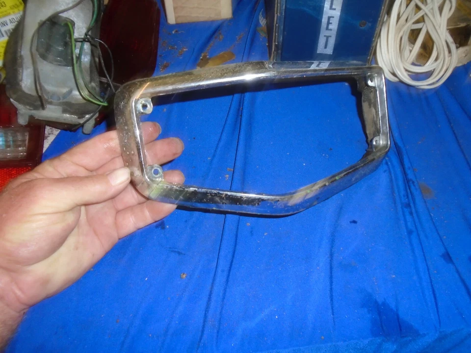 Fits 1971-1977 Chevrolet Vega Wagon lh Tail  bezel trim used - Image 1 of 1