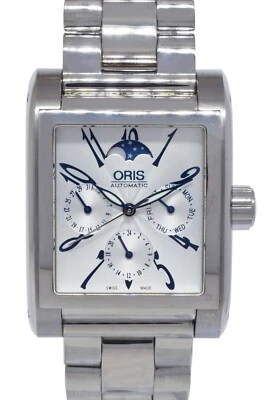 Oris Miles Davis Day Date Moon Steel 34mm Silver Automatic Watch 58175284061MB - Image 1 of 4