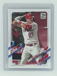Mike Trout 2021 Topps Series One Baseball - #27 - Los Angeles Angels - Picture 1 of 2