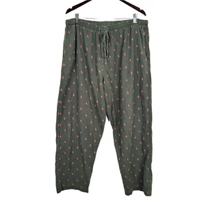 Polo Ralph Lauren Sleepwear Pants Mens Large Pajamas Green Orange Monogram  - Picture 1 of 9