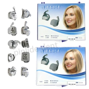 Dental Orthodontic Self-Ligating Q-type Brackets ROTH/MBT 0.022 345 Hook - Picture 1 of 12