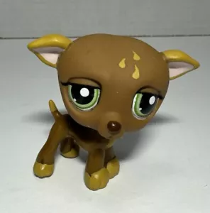 Littlest Pet Shop LPS Dog Greyhound Green Eyes - Picture 1 of 5