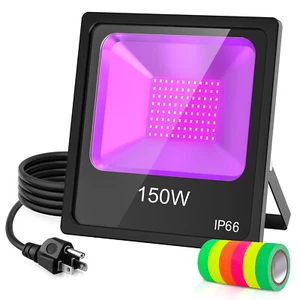 150w IP66 LED Black Light Neon Glow for Glow Party Halloween Fluorescent Poster - Picture 1 of 8