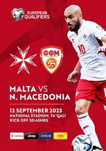 MALTA V NORDMAZEDONIEN 12. September 2023 Q EURO-2024 OFFIZIELL - Bild 1 von 1