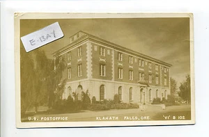 Klamath Falls OR Oregon Oficina de Correos de Estados Unidos, letrero, foto real RPPC, 1948 - Imagen 1 de 2