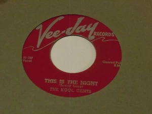 Repro 45  The Kool Gents   This Is The Night   Vee Jay - Picture 1 of 2