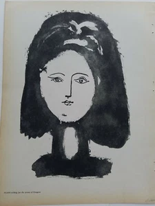 1948 Picasso etching poems of gongora vintage magazine print ad - Picture 1 of 1