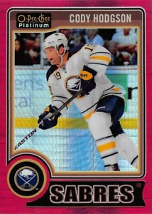 2014-15 O-Pee-Chee Platinum Red Prism #34 Cody Hodgson/135 - Imagen 1 de 2