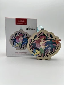2023 Hallmark Disney The Little Mermaid Ariel and Friends Papercraft Ornament - Picture 1 of 4
