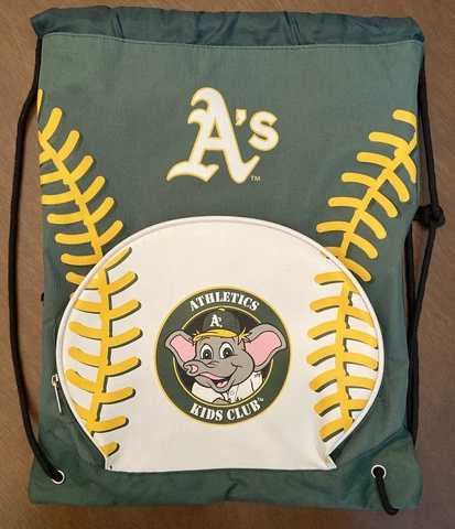 Oakland A's Drawstring Backpack Sack SGA MLB Baseball Athletics STOMPER Cover
