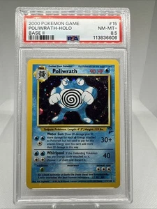 2000 Pokemon Poliwrath Base Set 2 15/130 Holo - Bild 1 von 2