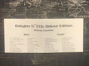 Babylon 5 - Deluxe Edition - Checklist - Picture 1 of 6
