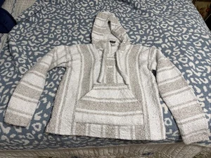 Earthbound Trading Co. Baja Unisex Hoodie, Small, hellbraun & weißer Pullover - Bild 1 von 9