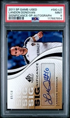 2010 SP Game Used MLS Significance Landon Donovan 9/10! auto PSA 9 LA Galaxy - Image 1 of 2