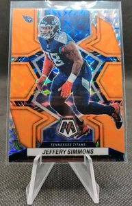 2022 Panini Mosaic Reactive Orange #220 Jeffery Simmons Titans Football Card - Picture 1 of 2