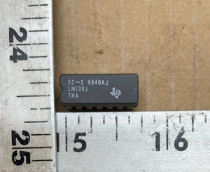 Texas Instruments Quad Comparator Open Collector O/P PN: 5C-S 0640AJ LM139J - Picture 1 of 5