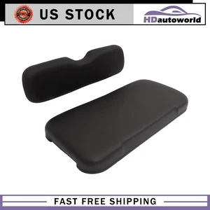 Black Golf Cart Front Cushion Set Fit For EZGO RXV - Picture 1 of 11