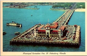 Vintage Postkarte Municipal Recreation Pier St Petersburg Florida Curteichcolor - Bild 1 von 2