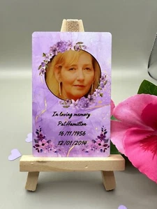 Personalised Aluminium Wallet Card - Bereavement Gift and Memorial Keepsake - Picture 1 of 12
