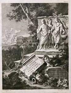 1768 Incisione Originale Romana Puteoli Pozzuoli Napoli Antiquariato Puteolanae - Foto 1 di 6