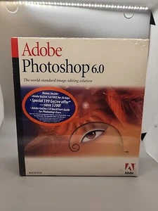 Authentic Adobe Photoshop 6.0 For Macintosh New in Box English Version Sealed - Picture 1 of 15
