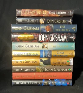 John Grisham 1st Edition Hardcover Books - 10 Book Lot - Picture 1 of 20