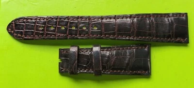 Authentic Patek Philippe Genuine Brown leather watch strap D35 21/16mm, 64+123mm - Image 1 of 2