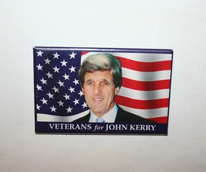 2004 Kerry vs. Bush President Campaign Button Political Pinback Pin - Picture 1 of 1