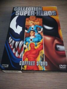Coffret 3 Dvd Collection Super Heros saga venom, wolverine, les quatre fantastiq